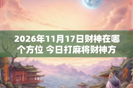 2026年11月17日财神在哪个方位 今日打麻将财神方位一览表