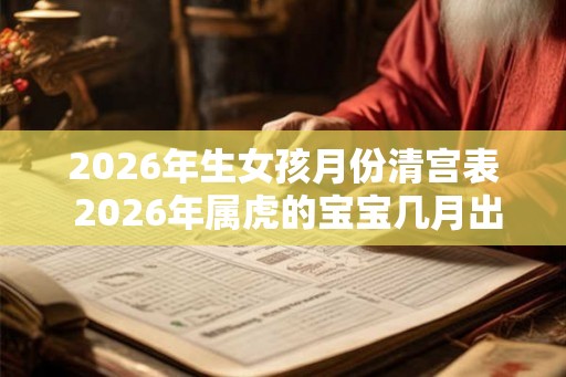 2026年生女孩月份清宫表 2026年属虎的宝宝几月出生最好 2026年生女孩月份清宫表 2026年属虎的宝宝几月出生最好