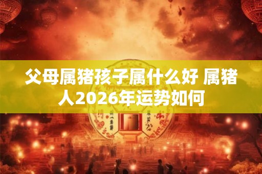 父母属猪孩子属什么好 属猪人2026年运势如何 父母属猪孩子属什么好 属猪人2026年运势如何