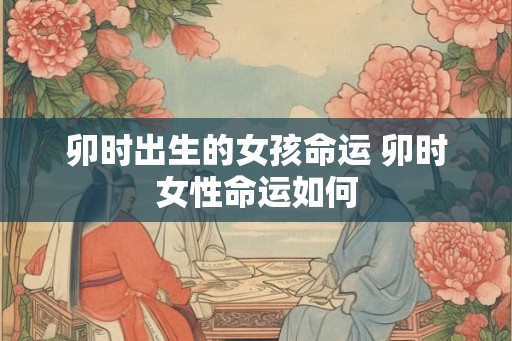 卯时出生的女孩命运 卯时女性命运如何 卯时出生的女孩命运 卯时女性命运如何