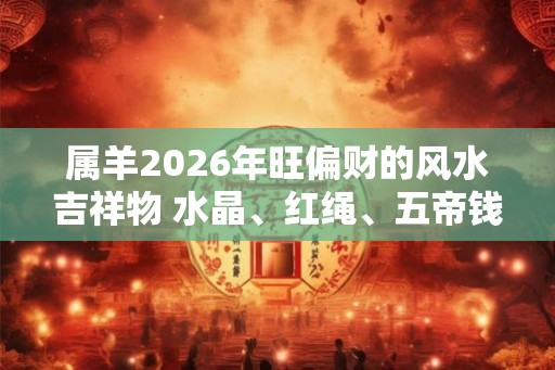 属羊2026年旺偏财的风水吉祥物 水晶、红绳、五帝钱