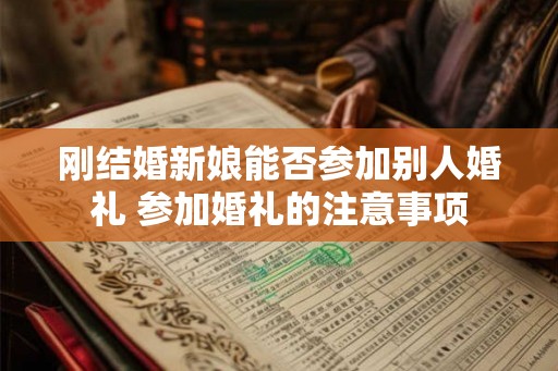 刚结婚新娘能否参加别人婚礼 参加婚礼的注意事项
