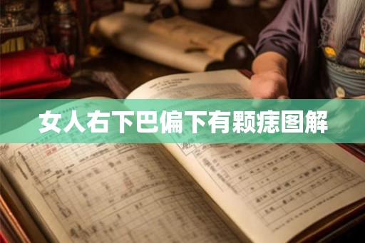 女人右下巴偏下有颗痣图解 女人右下巴偏下有颗痣图解