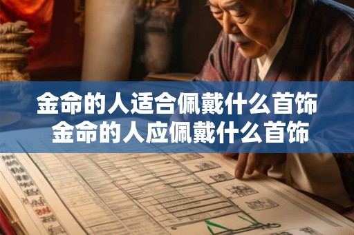 金命的人适合佩戴什么首饰 金命的人应佩戴什么首饰