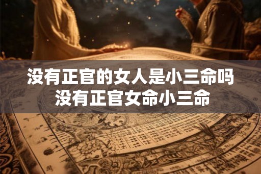 没有正官的女人是小三命吗 没有正官女命小三命