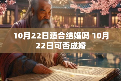 10月22日适合结婚吗 10月22日可否成婚