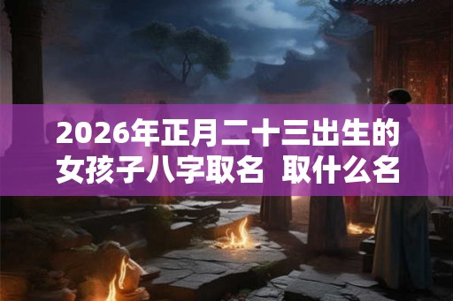 2026年正月二十三出生的女孩子八字取名  取什么名字比较好