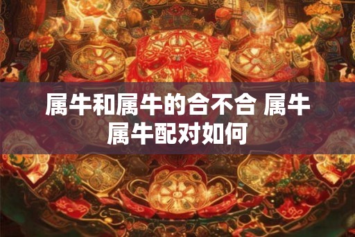 属牛和属牛的合不合 属牛属牛配对如何