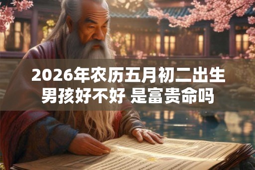 2026年农历五月初二出生男孩好不好 是富贵命吗