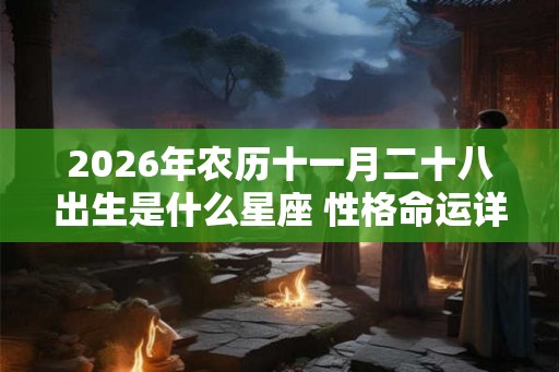 2026年农历十一月二十八出生是什么星座 性格命运详解
