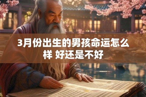 3月份出生的男孩命运怎么样 好还是不好