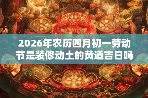 2026年农历四月初一劳动节是装修动土的黄道吉日吗 2026年农历四月初一劳动节是装修动土的黄道吉日吗
