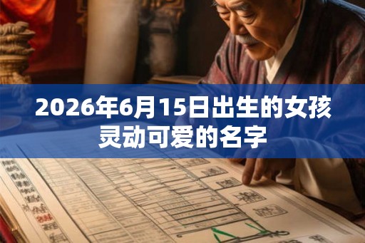 2026年6月15日出生的女孩灵动可爱的名字