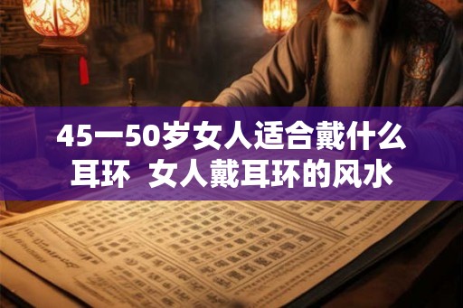 45一50岁女人适合戴什么耳环  女人戴耳环的风水