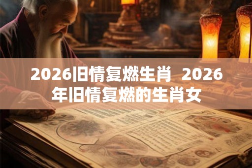 2026旧情复燃生肖  2026年旧情复燃的生肖女