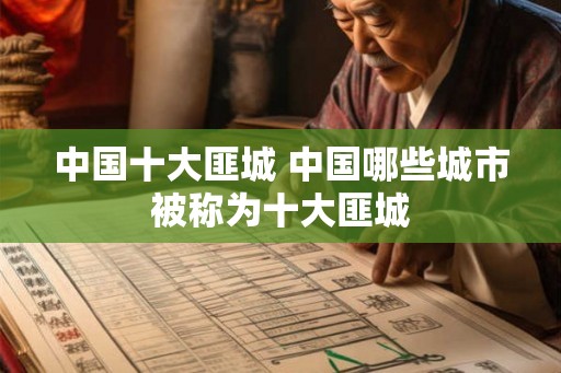 中国十大匪城 中国哪些城市被称为十大匪城