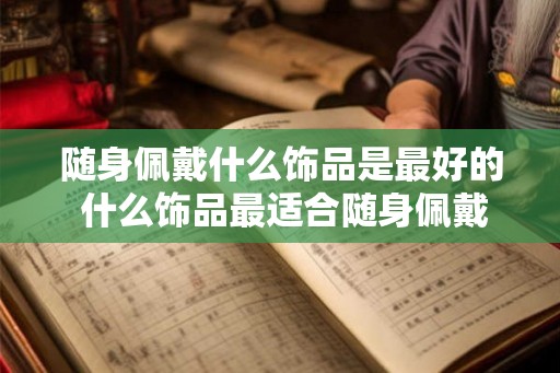 随身佩戴什么饰品是最好的 什么饰品最适合随身佩戴