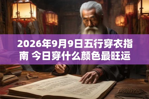 2026年9月9日五行穿衣指南 今日穿什么颜色最旺运 2026年9月9日五行穿衣指南 今日穿什么颜色最旺运