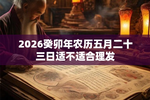 2026癸卯年农历五月二十三日适不适合理发