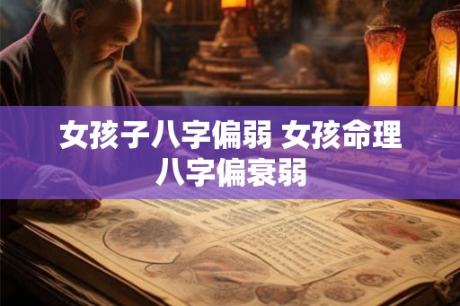 女孩子八字偏弱 女孩命理八字偏衰弱