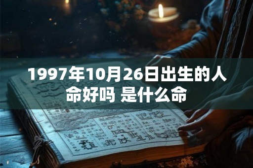 1997年10月26日出生的人命好吗 是什么命