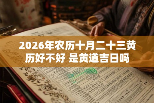 2026年农历十月二十三黄历好不好 是黄道吉日吗