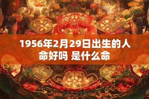1956年2月29日出生的人命好吗 是什么命