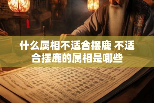 什么属相不适合摆鹿 不适合摆鹿的属相是哪些