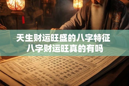 天生财运旺盛的八字特征 八字财运旺真的有吗