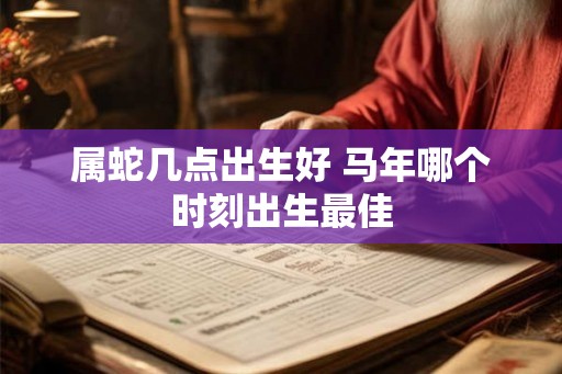 属蛇几点出生好 马年哪个时刻出生最佳