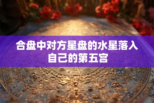 合盘中对方星盘的水星落入自己的第五宫