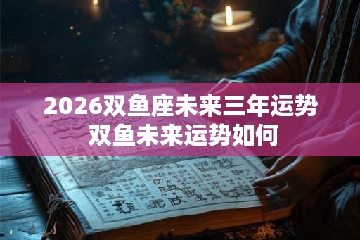 2026双鱼座未来三年运势 双鱼未来运势如何