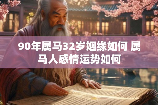 90年属马32岁姻缘如何 属马人感情运势如何