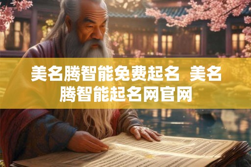 美名腾智能免费起名  美名腾智能起名网官网