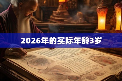 2026年的实际年龄3岁