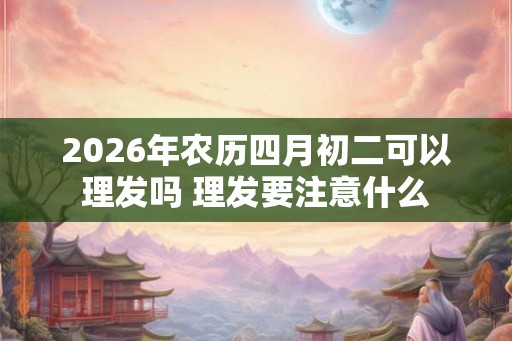 2026年农历四月初二可以理发吗 理发要注意什么