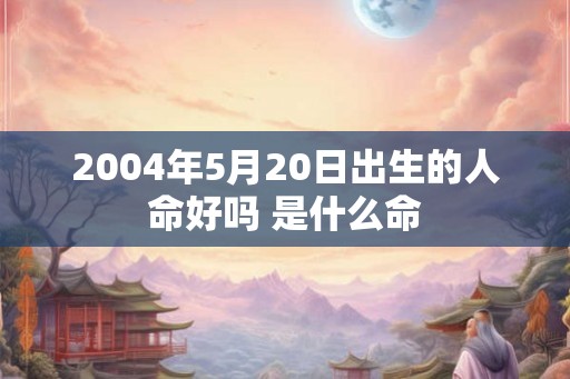 2004年5月20日出生的人命好吗 是什么命
