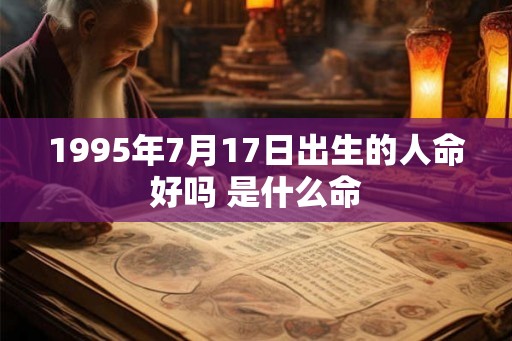 1995年7月17日出生的人命好吗 是什么命