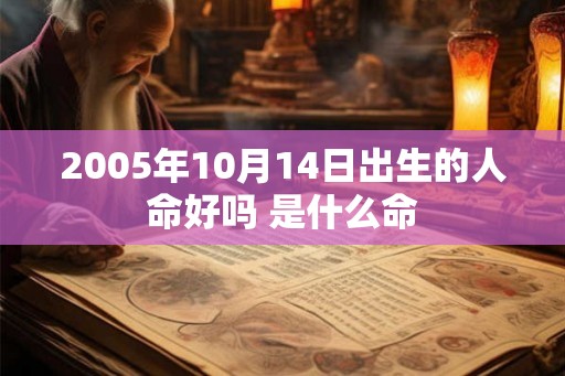 2005年10月14日出生的人命好吗 是什么命