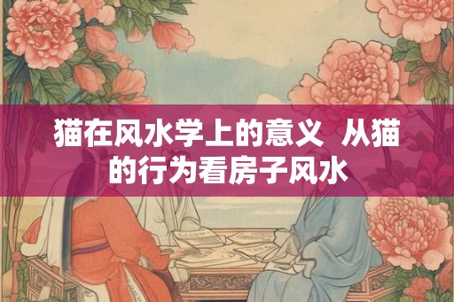 猫在风水学上的意义 从猫的行为看房子风水 猫在风水学上的意义 从猫的行为看房子风水