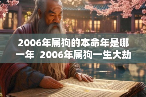 2006年属狗的本命年是哪一年  2006年属狗一生大劫年