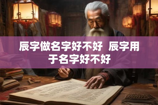 辰字做名字好不好  辰字用于名字好不好