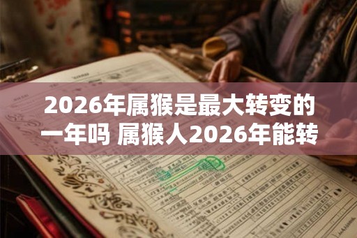 2026年属猴是最大转变的一年吗 属猴人2026年能转运吗
