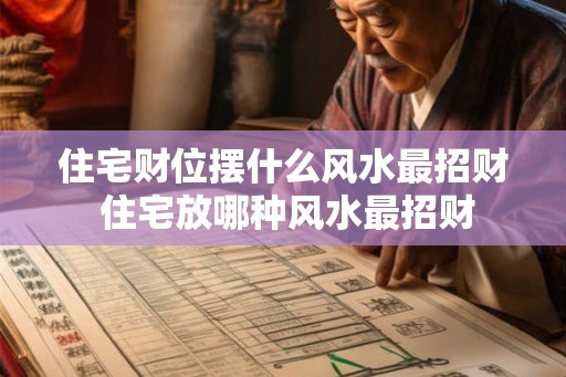 住宅财位摆什么风水最招财 住宅放哪种风水最招财