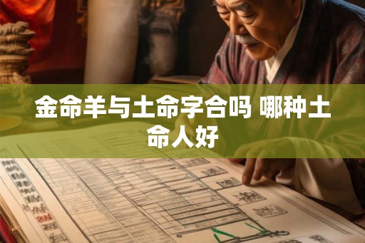金命羊与土命字合吗 哪种土命人好 金命羊与土命字合吗 哪种土命人好