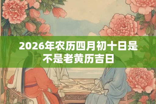 2026年农历四月初十日是不是老黄历吉日