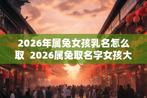 2026年属兔女孩乳名怎么取  2026属兔取名字女孩大全