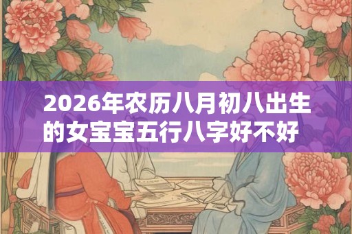 2026年农历八月初八出生的女宝宝五行八字好不好  牛宝宝名字集锦