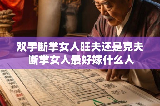 双手断掌女人旺夫还是克夫 断掌女人最好嫁什么人