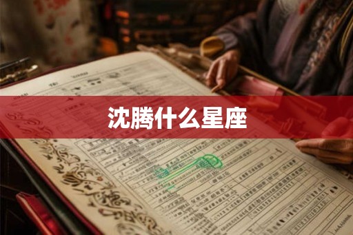 沈腾什么星座